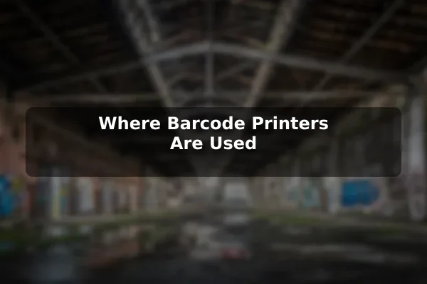 Where Barcode Printers Are Used