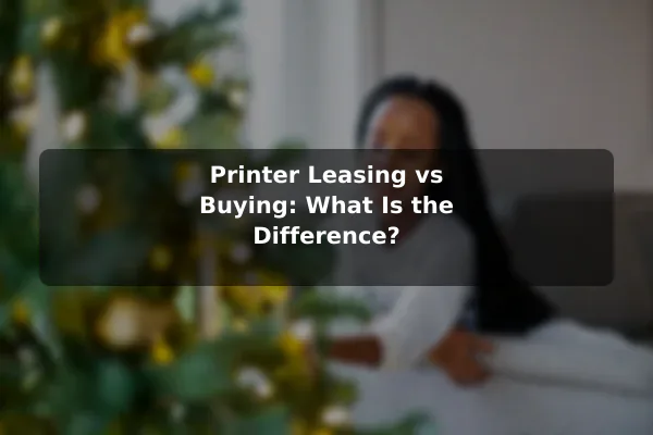 Printer Leasing vs Buying: What Is the Difference?