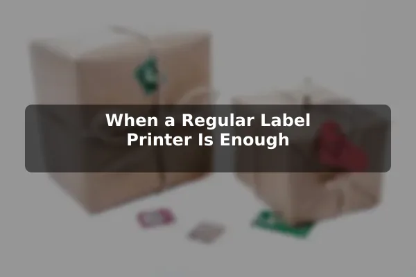 When a Regular Label Printer Is Enough