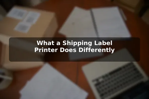 What a Shipping Label Printer Does Differently
