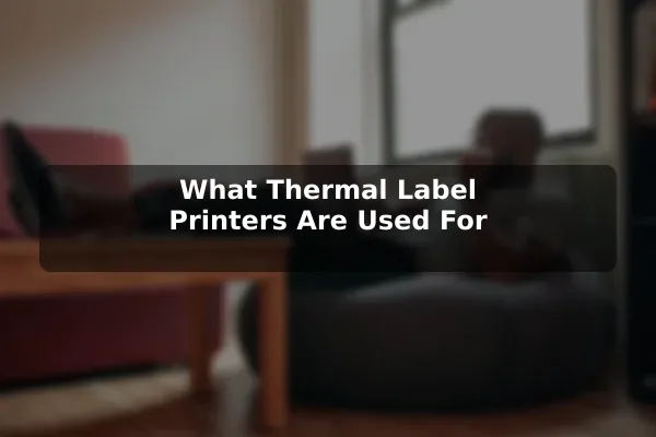What Thermal Label Printers Are Used For