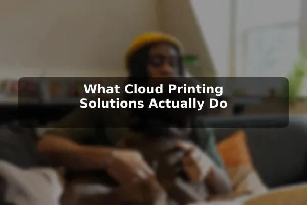 What Cloud Printing Solutions Actually Do