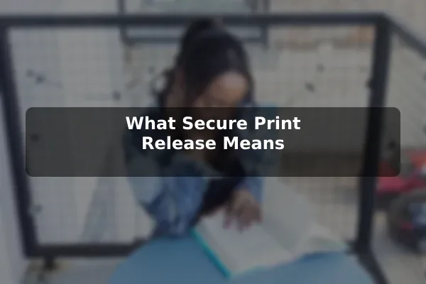 What Secure Print Release Means