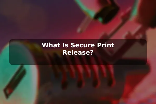 What Is Secure Print Release?