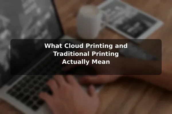 What Cloud Printing and Traditional Printing Actually Mean