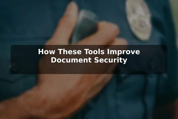 How These Tools Improve Document Security