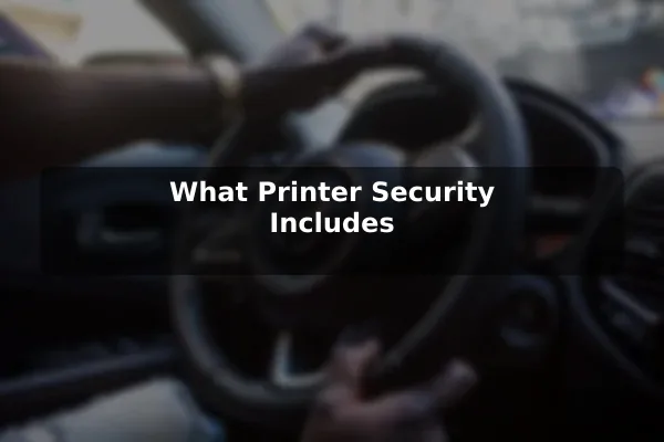 What Printer Security Includes