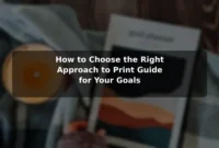 How to Choose the Right Approach to Print Guide for Your Goals