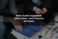 Print Guide Explained: Uses, Risks, and Common Mistakes Print Guide Explained: Uses, Risks, and Common Mistakes
